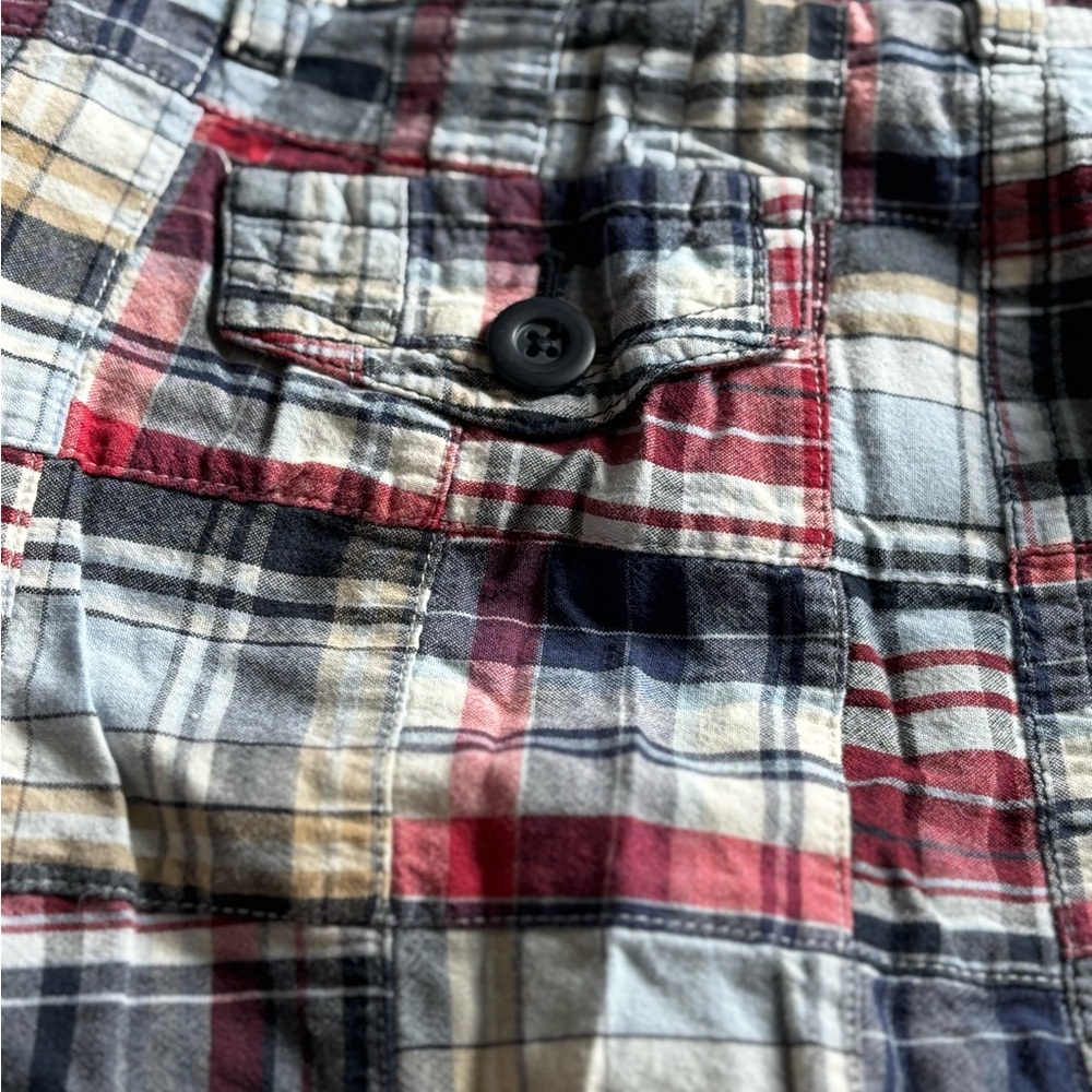 Ann Taylor Loft Plaid Patchwork Skirt-Petites-00P - Picture 4 of 6